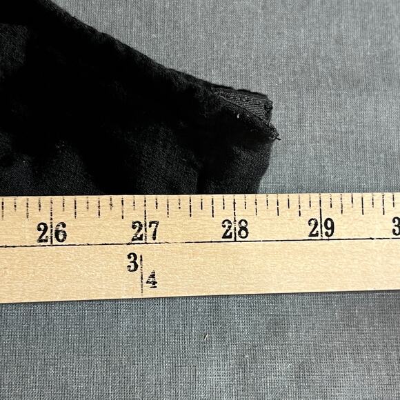 Free People Intimately Not So Basic Bodysuit Womens Large Black Puff Sleeves - Picture 11 of 12